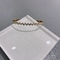 Luksusowa marka 24k złota bransoletka z kryształu górskiego Bransoletka ze stali nierdzewnej z falą