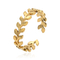 Otwarte regulowane bransoletki ze stali nierdzewnej dla kobiet 18-karatowe złote bransoletki dla pani