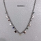 Kolorowy naszyjnik z łańcuszkiem z motylem Rhinestone Europa Srebrna bransoletka Zestaw biżuterii