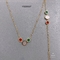 Luksusowa marka Tricolor Shell Naszyjnik ze stali nierdzewnej Zestaw biżuterii Prosta bransoletka