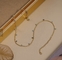 18-karatowy pozłacany łańcuszek z biżuterią ze stali nierdzewnej Epoksydowe kulki z oczkiem Charms dla pań