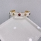 Kolorowa bransoletka z kamieni szlachetnych ze stali nierdzewnej Białe bransoletki z szerokimi mankietami na ślub