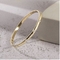 Zaręczynowa złota bransoletka z kryształu górskiego MIŁOŚĆ Grawerowane bransoletki dla kobiet